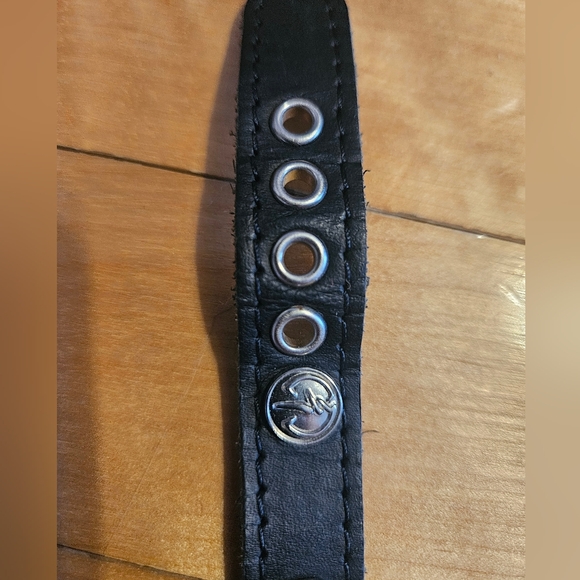 Collar Necklace Leather With Spikes, Ring, Buckle - Picture 6 of 11